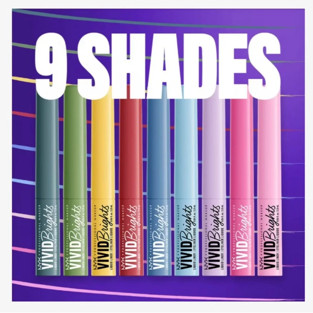 NYX NIP Professional Makeup Vivid Brights Longwear Liquid Liner Ghosted Green